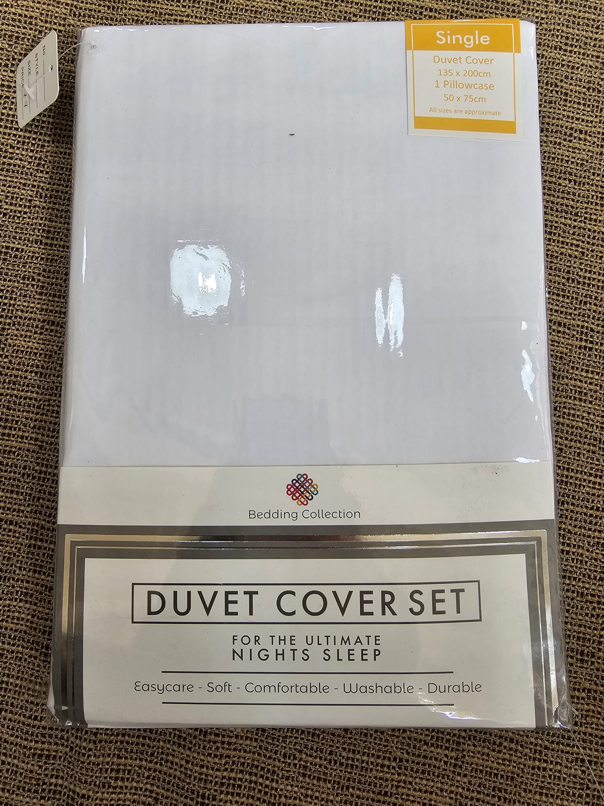 Single White Bed Sheet